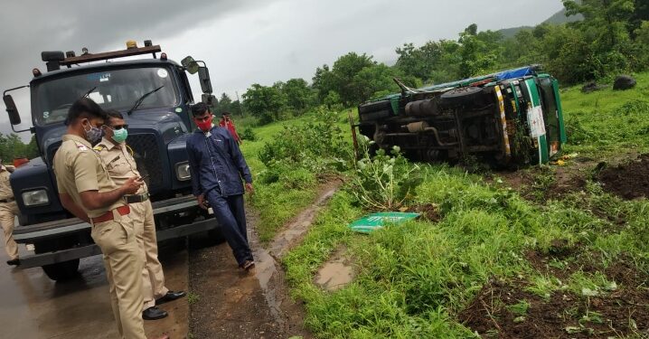 सुस्साट ट्रक…ताबा सुटला अन् एकजण दगावला
