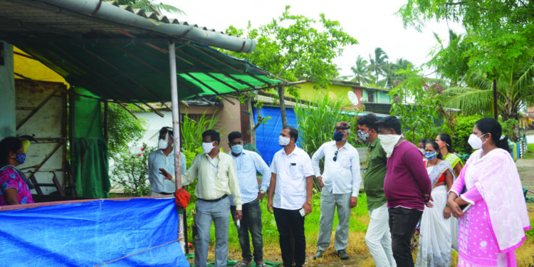 खारेपाटात कोरोना संकट कायम