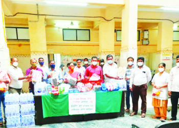 म्हसळा कोविड केंद्राला मदतीचा हात