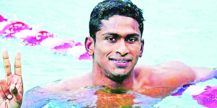 सेटे कॉली जलतरण स्पर्धेत साजन प्रकाशचा राष्ट्रीय विक्रम