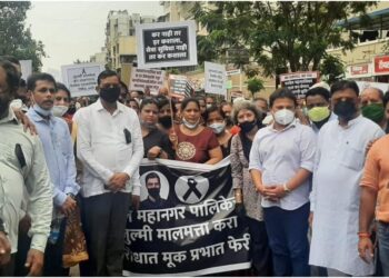 कामोठेकरांचा मनपाविरोधात एल्गार