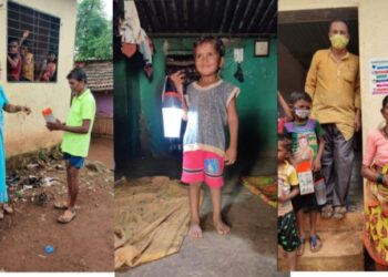 बेदीची वाडी सौरदिव्यांनी उजळली