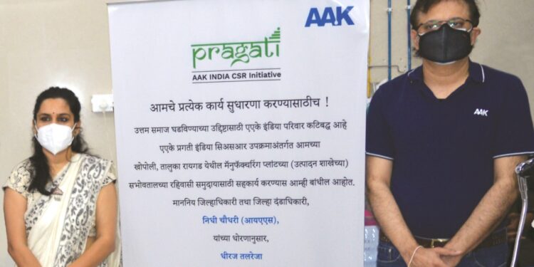 एएके कमानीच्या वतीने जिल्हा रुग्णालयाला व्हेंटिलेटर्स