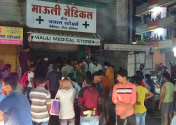 नेरळमध्ये मेडिकल दुकानाला आग