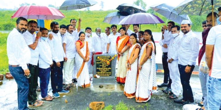 वडगाव येथे गणेशघाटाचे उद्घाटन