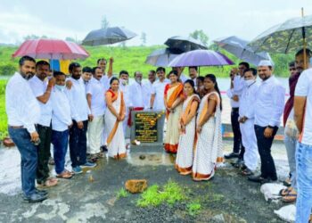 वडगाव येथे गणेशघाटाचे उद्घाटन