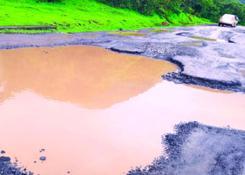 माणगाव-पुणे घाटरस्त्याची दुरवस्था ; दुरुस्तीसाठी वाली कोण?