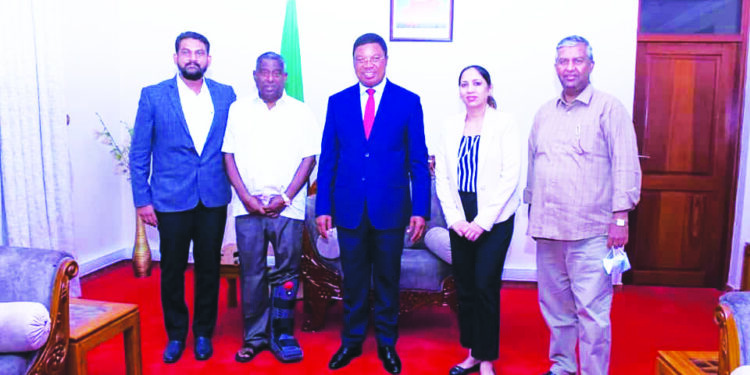 आ. जयंत पाटील यांची टांझानियाचे पंतप्रधान कासीम मजालिवा यांच्यासोबत भेट