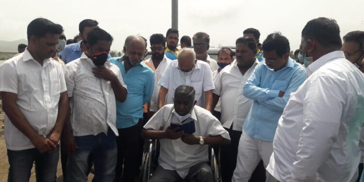 नागरिकांच्या हक्कासाठी आ. जयंत पाटील यांनी व्हिलचेअरवर गाठली वरसोली