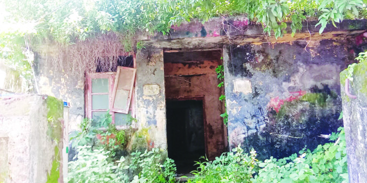 उरण बांधकाम खात्याची इमारत बनली खंडर