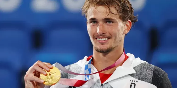 झ्वेरेवचा ‘सुवर्ण’स्ट्रोक