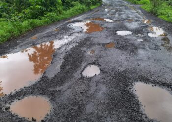 यंदाही गणरायाचे आगमन खड्ड्यातून