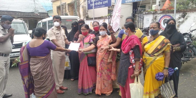 महिला अत्याचार विरोधात जनवादी महिला संघटनेचा तीव्र निषेध