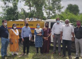 धुतुममधील विकासकामांचे केंद्रीय पथकाद्वारे पाहणी