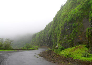 ताम्हणी घाटातील संरक्षक भिंती धोकादायक
