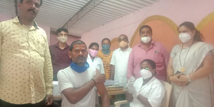 कर्जत प्रभाग 3 मध्ये लसीकरण शिबीर