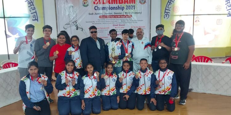 सिलंबम राज्यस्तरीय स्पर्धेत रायगडच्या विद्यार्थ्यांची बाजी