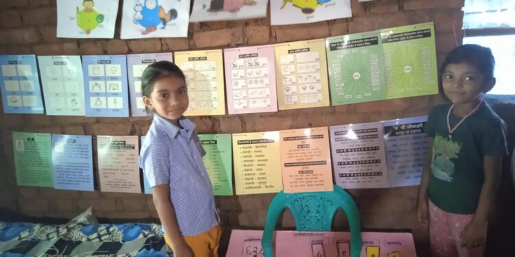 हुमगाव येथील नकाते बाईंची ‘घरोघरी शाळा’