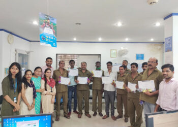 मुथुट फिनकॉर्पकडून स्वच्छतादुतांचा सत्कार