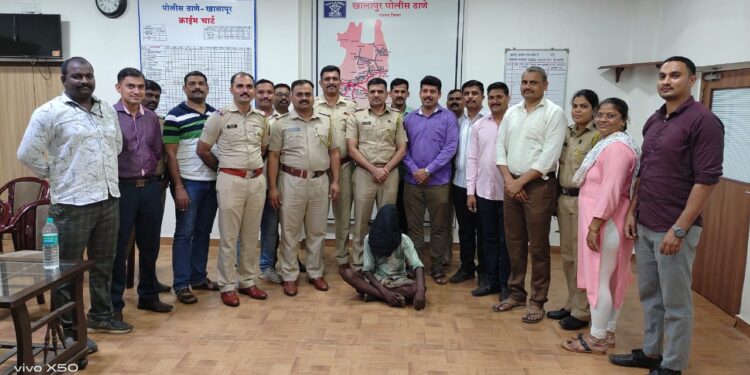 बायकोचा खून करून पसार झालेल्या पतीच्या खालापूर पोलीसांनी 12 तासात आवळल्या मुसक्या