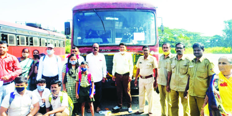 उरण करंजा एसटी सेवा सुरु