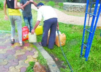 सिडको उद्यानातून पिण्याच्या पाण्याची होतेय चोरी