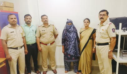 चोरी करणाय्रा महीलेचा पर्दाफाश