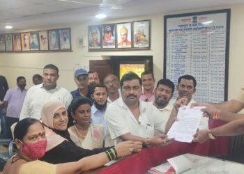 म्हसळ्यात महाविकास आघाडीतर्फे निवेदन