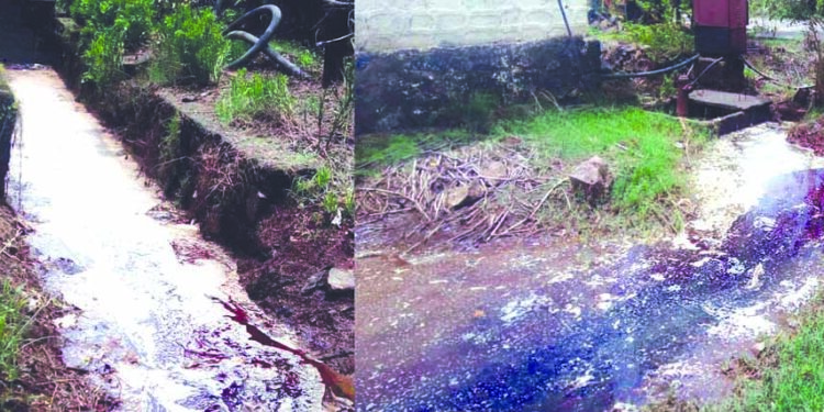 महाडमधील टेमघर नाला प्रदुषित