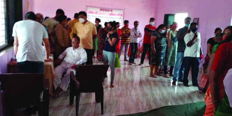 पारगाव ग्रामपंचायततर्फे मोफत लसीकरण