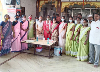 तळवलीमध्येे कोरोना लसीकरण