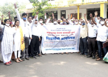 तलाठी संघटनेचे जिल्ह्यात धरणे आंदोलन