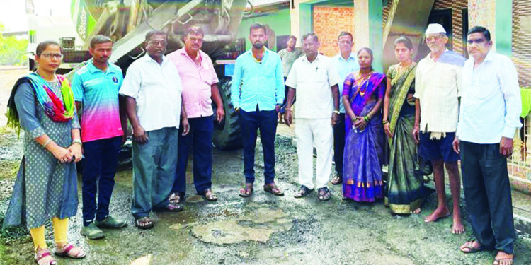 निडी रस्त्याच्या कामाचे भूमिपूजन