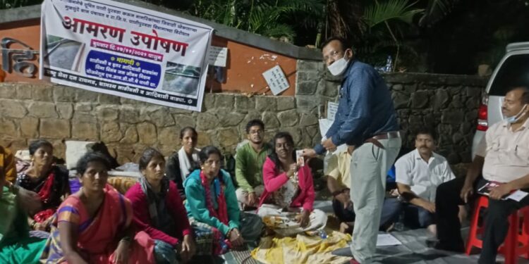 लाडीवलीतील महिलांचे उपोषण तात्पुरता स्थगित