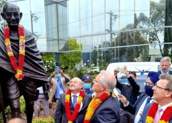 ऑस्ट्रेलियातील मेलबर्नमध्ये महात्मा गांधींच्या पुतळ्याची तोडफोड