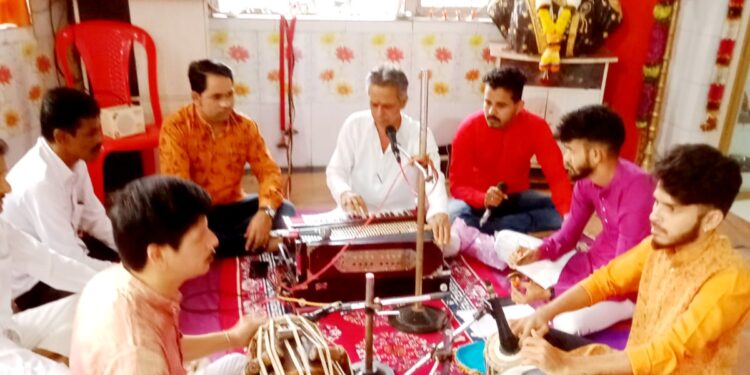 जिते येथील विठ्ठल मंदिरात दिवाळी पहाट