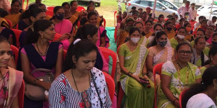 पेण राष्ट्रवादीकडून गर्दी जमविण्यासाठी आशाताई, अंगणवाडी सेविकांची दिशाभूल