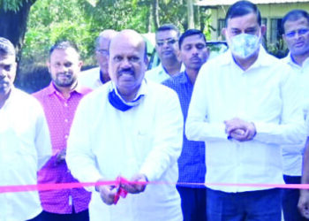 चिंचवणतील रस्त्याच्या काँक्रिटीकरण कामाचे लोकार्पण