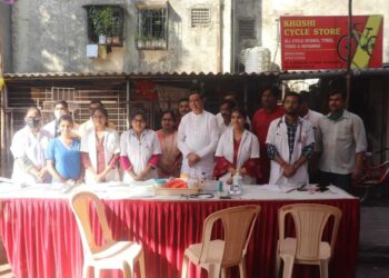 सामाजिक उपक्रमातून आ.बाळाराम पाटील यांचा वाढदिवस साजरा