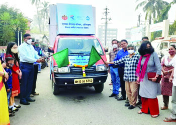 जलजीवन मिशन अभियानाच्या जनजागृतीसाठी एलईडी व्हॅन