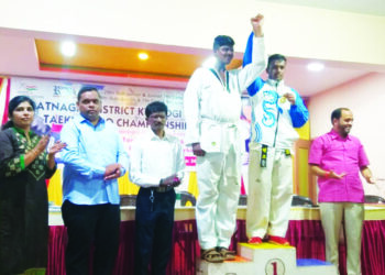 जिल्हास्तरीय तायक्वांदो स्पर्धेत ओम शिंदेला सुवर्णपदक