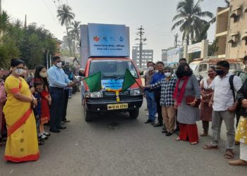 जलजीवन मिशन अभियानाच्या जनजागृतीसाठी प्रचार प्रसिध्दी एलईडी व्हॅन