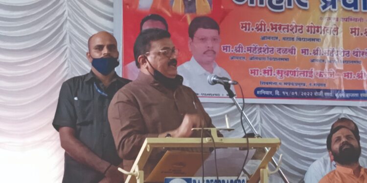 भास्कररावांचे तटकरेंना पुन्हा आव्हान रायगडला माझी ताकत दाखवता