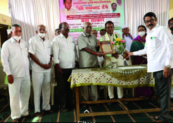 कुणब नेते रामभाऊ टेंबे यांचा सत्कार