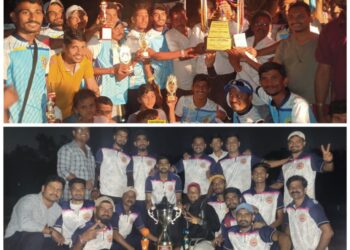 कालिका माता चषक स्पर्धेत श्री राधाकृष्ण क्रिकेट संघ वावे जांभूळवाडी विजेता