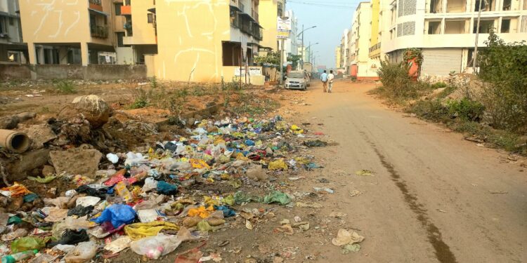 पुष्पकनगर नोडमधील नागरिकांचे आरोग्य धोक्यात