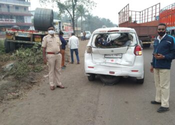 मुंबई-गोवा महामार्गावर भीषण अपघात
