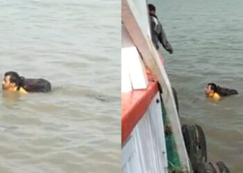 अजंटा लाँचमध्ये अपघात; प्रवासी पडला पाण्यात…पहा व्हिडिओ