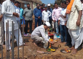 नांदगाव येथे मराठा भवन भूमीपूजन सोहळा