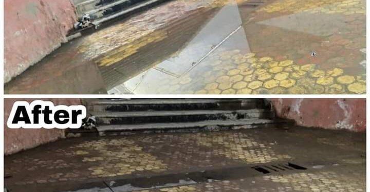 साचलेल्या पाण्याचा प्रश्‍न निकाली